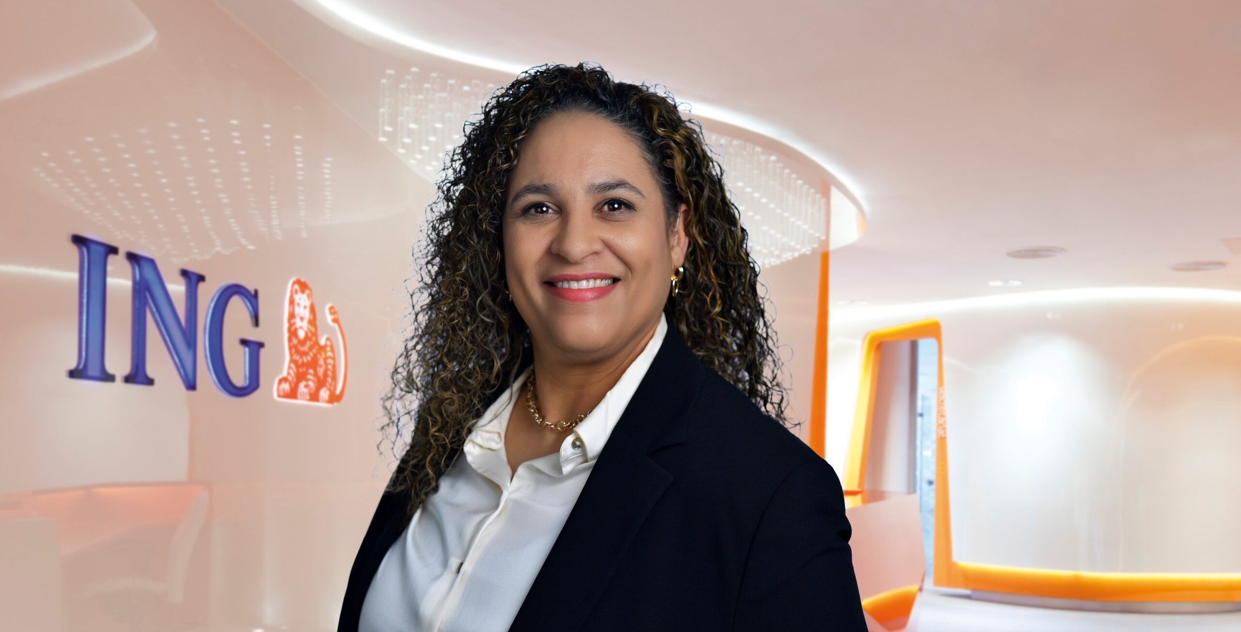 Foto van Solimar met het ING logo op de achtergrond